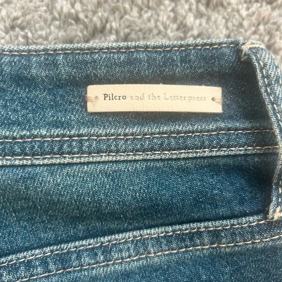 Anthropologie by Pilcro Size 28 Slim Boyfriend Inseam 29.5 inches distressed - Picture 4 of 7